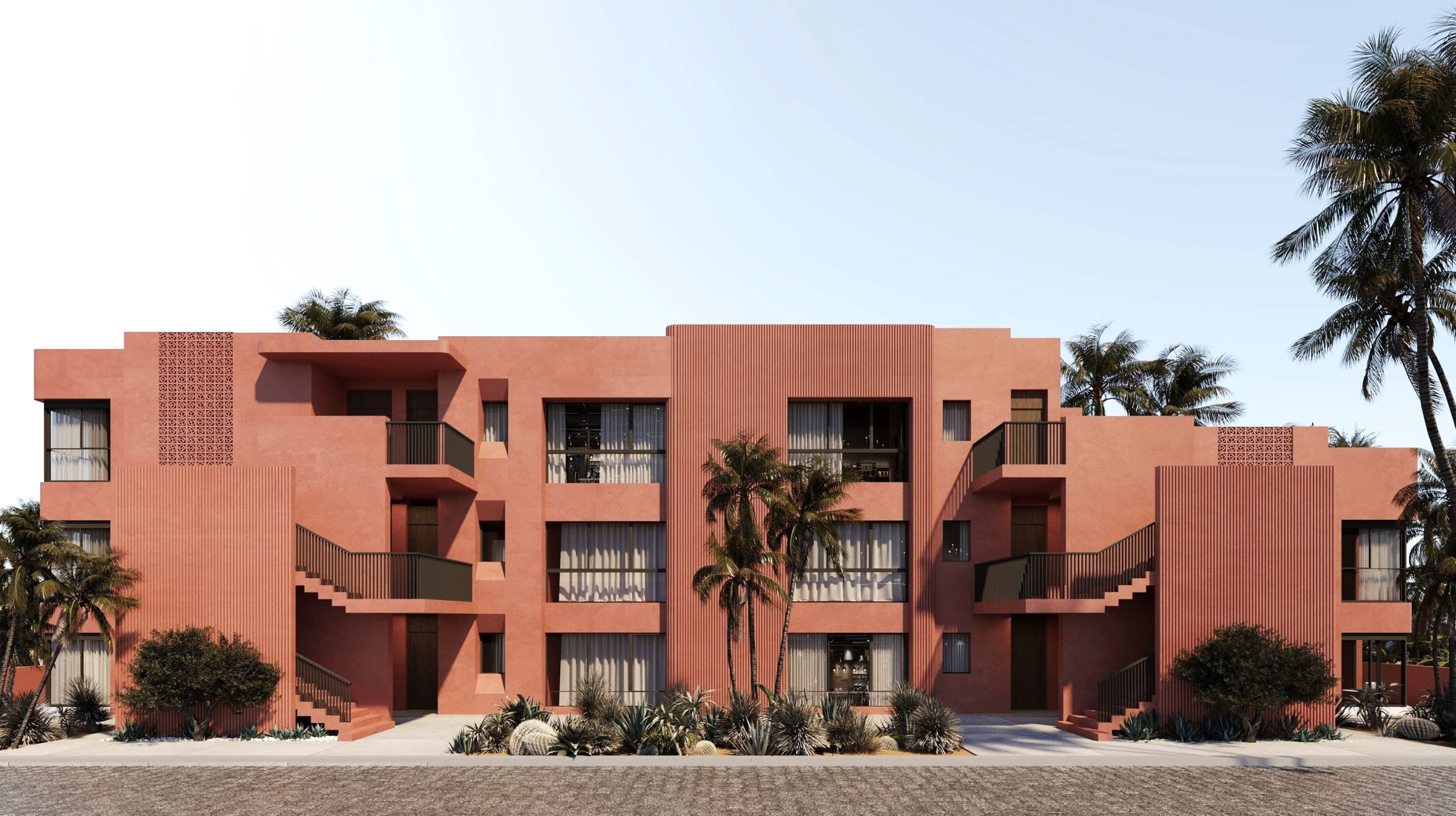 Coral Coves Apartments overlooking the Red Sea coastline and natural surroundings