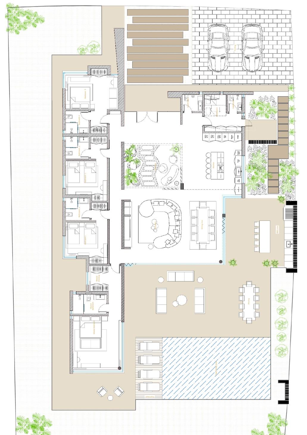 Villa Nautilus 222, Somabay — residence floor plan, approved CO-LAB design visualisation