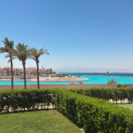 Walk-in shower in Bay Central Somabay apartment