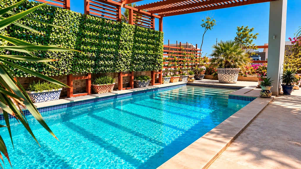Swimming pool at Somabay Wadi Jebal chalet