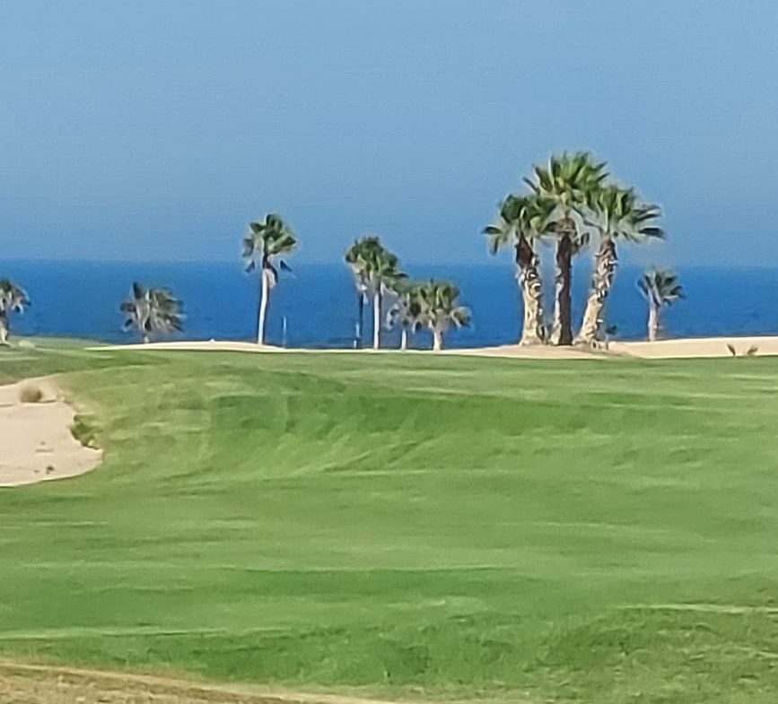 Red Sea and golf course view from Soma Breeze chalet