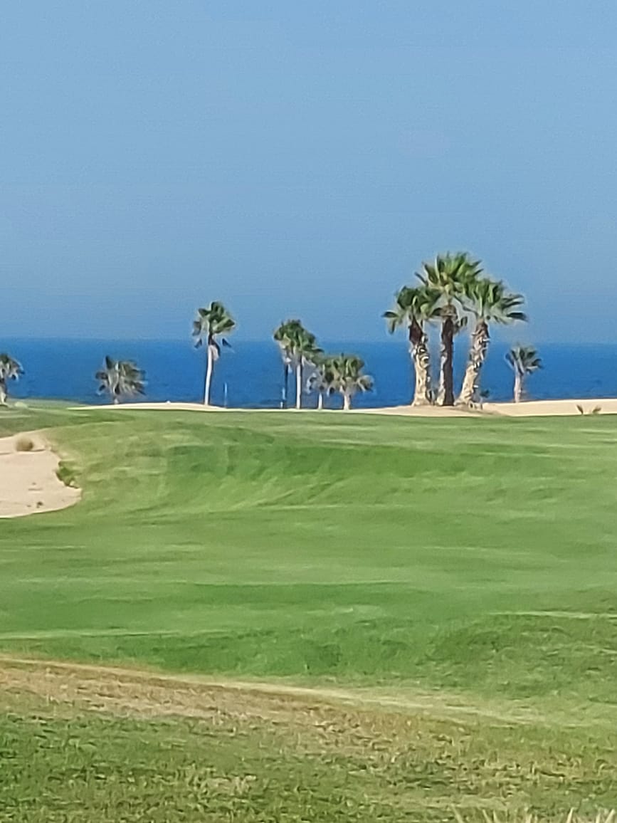 Red Sea and golf course view from Soma Breeze chalet